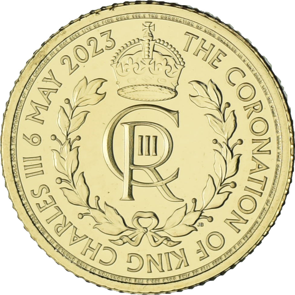 Great Britain, 10 Pounds, 1/10 Oz, Coronation of King Charles III, 2023, Royal