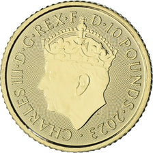 Großbritannien, 10 Pounds, 1/10 Oz, Coronation of King Charles III, 2023, Royal