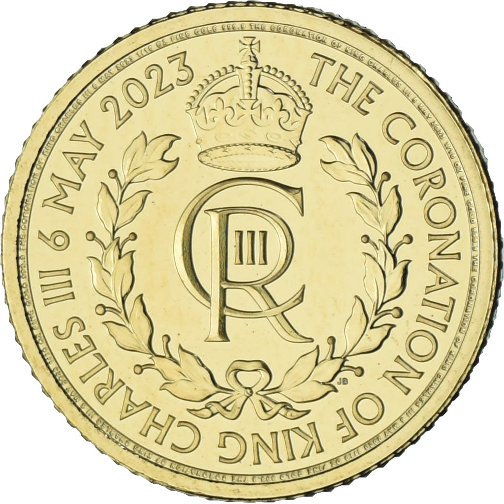 Great Britain, 10 Pounds, 1/10 Oz, Coronation of King Charles III, 2023, Royal