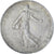 França, 2 Francs, Semeuse, 1920, Paris, Prata, MS(60-62), Gadoury:532, KM:845.1