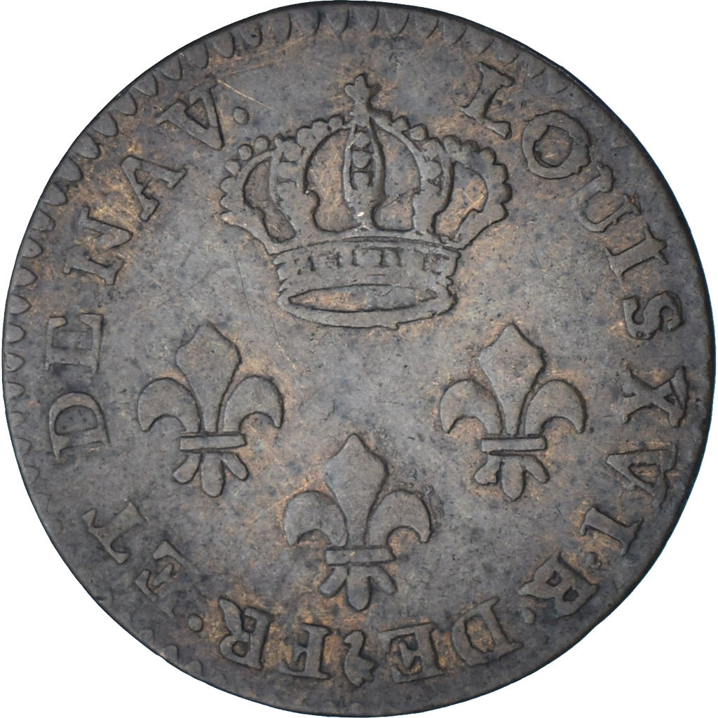 Guyana, Louis XVI, 2 Sous, Colonie de Cayenne, 1789, Paris, Copper, VF(30-35)