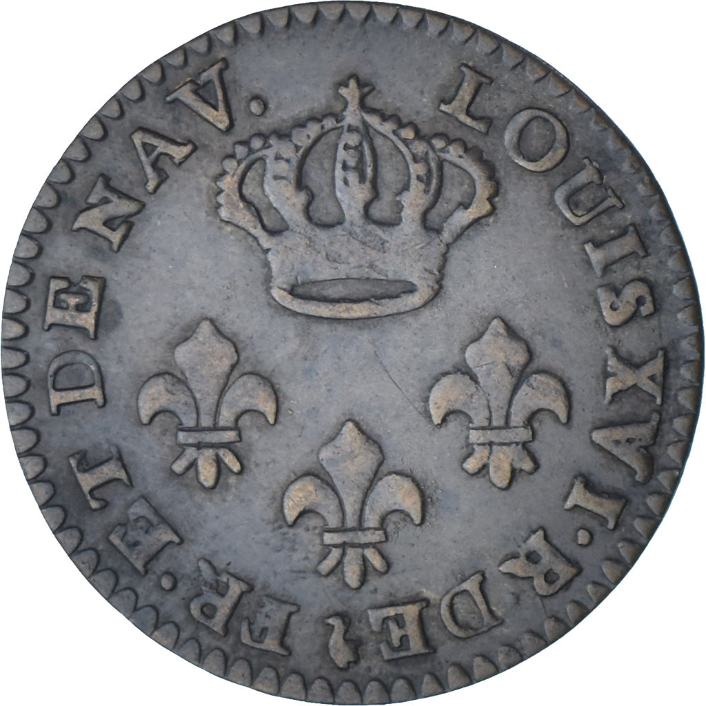 Guyana, Louis XVI, 2 Sous, Colonie de Cayenne, 1789, Paris, Copper, EF(40-45)