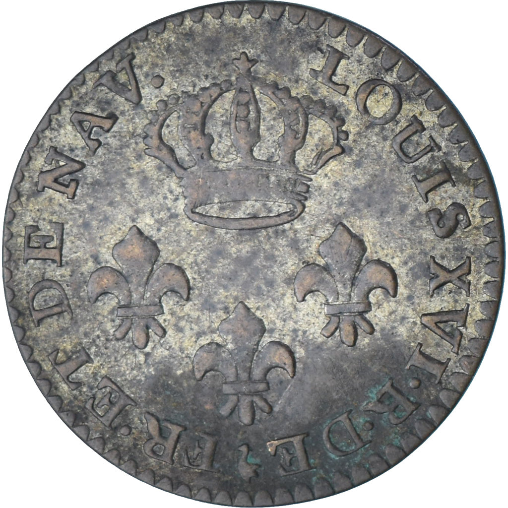 Guyana, Louis XVI, 2 Sous, Colonie de Cayenne, 1789, Paris, Copper, EF(40-45)