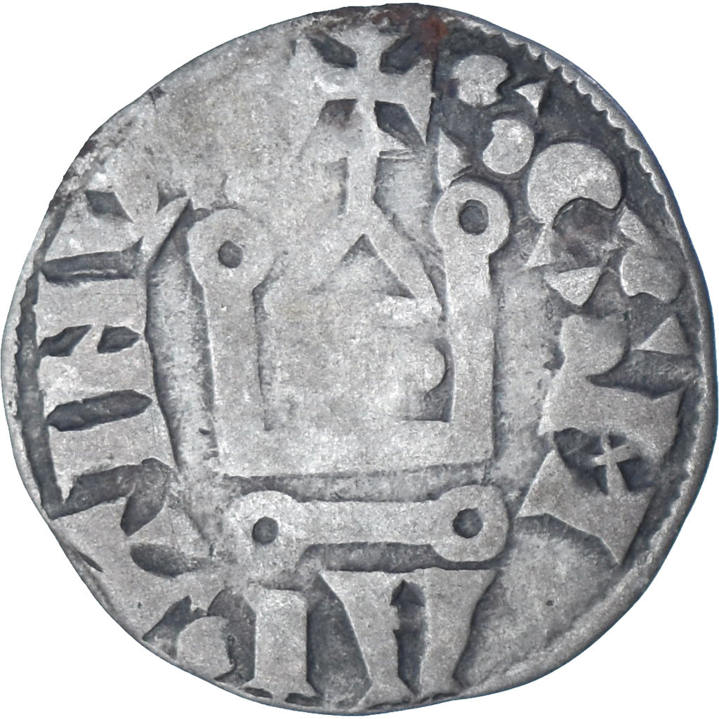 France, Touraine, Denier, ca. 1150-1200, Saint-Martin de Tours, Billon