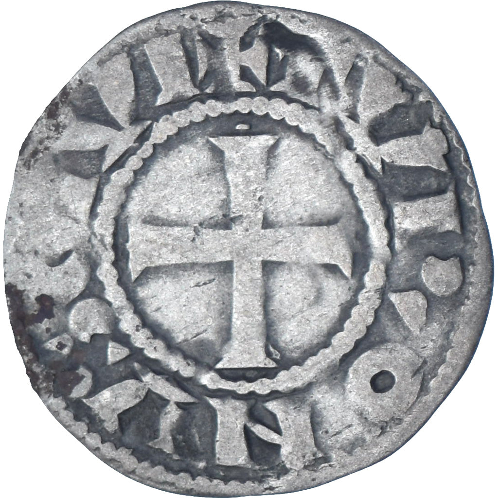 France, Touraine, Denier, ca. 1150-1200, Saint-Martin de Tours, Billon