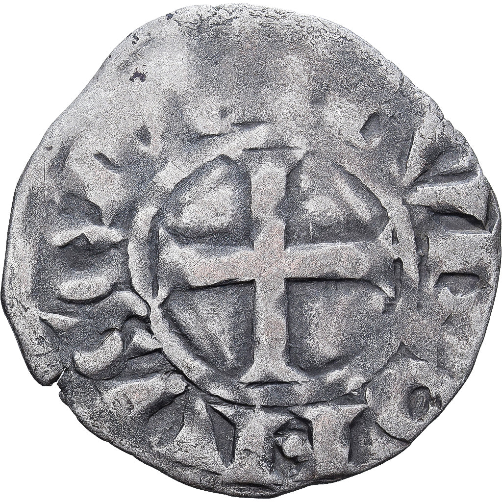 Frankreich, Touraine, Denier, ca. 1150-1200, Saint-Martin de Tours, Billon, S+