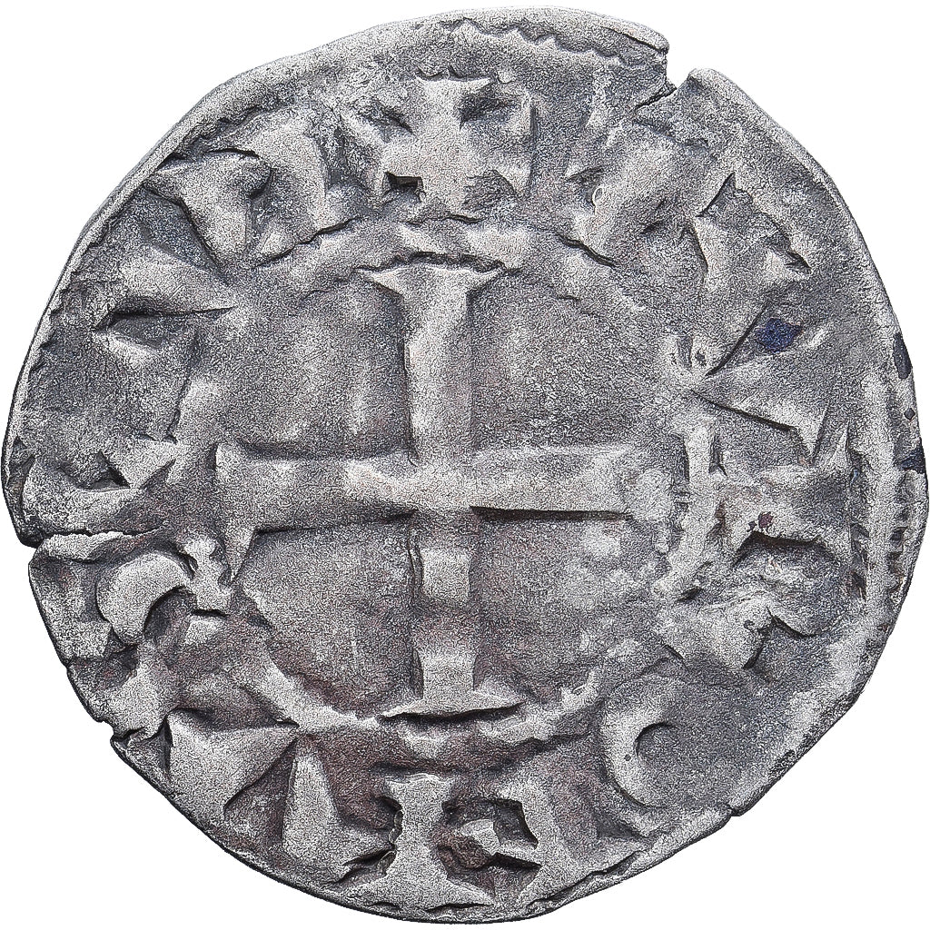Frankreich, Touraine, Denier, ca. 1150-1200, Saint-Martin de Tours, Billon, S+