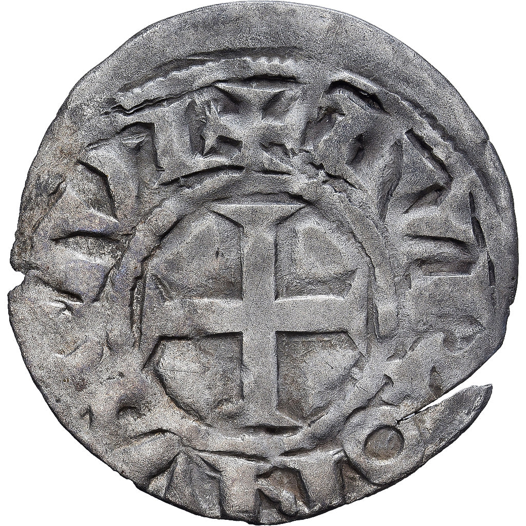 França, Touraine, Denier, ca. 1150-1200, Saint-Martin de Tours, Lingote