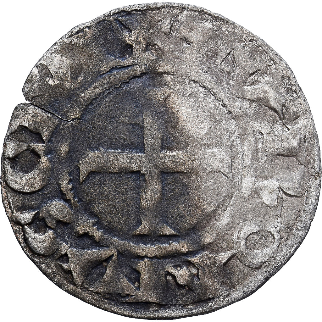 France, Touraine, Denier, ca. 1150-1200, Saint-Martin de Tours, Billon