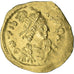 Maurice Tiberius, Tremissis, 582-602, Constantinople, Gold, AU(50-53)