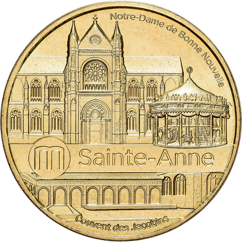 France, Token, Touristic token, Rennes, Sainte-Anne, 2023, Monnaie De Paris