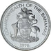 Bahamy, 5 Dollars, 1976, Franklin Mint, Proof, Srebro, MS(65-70), KM:67a