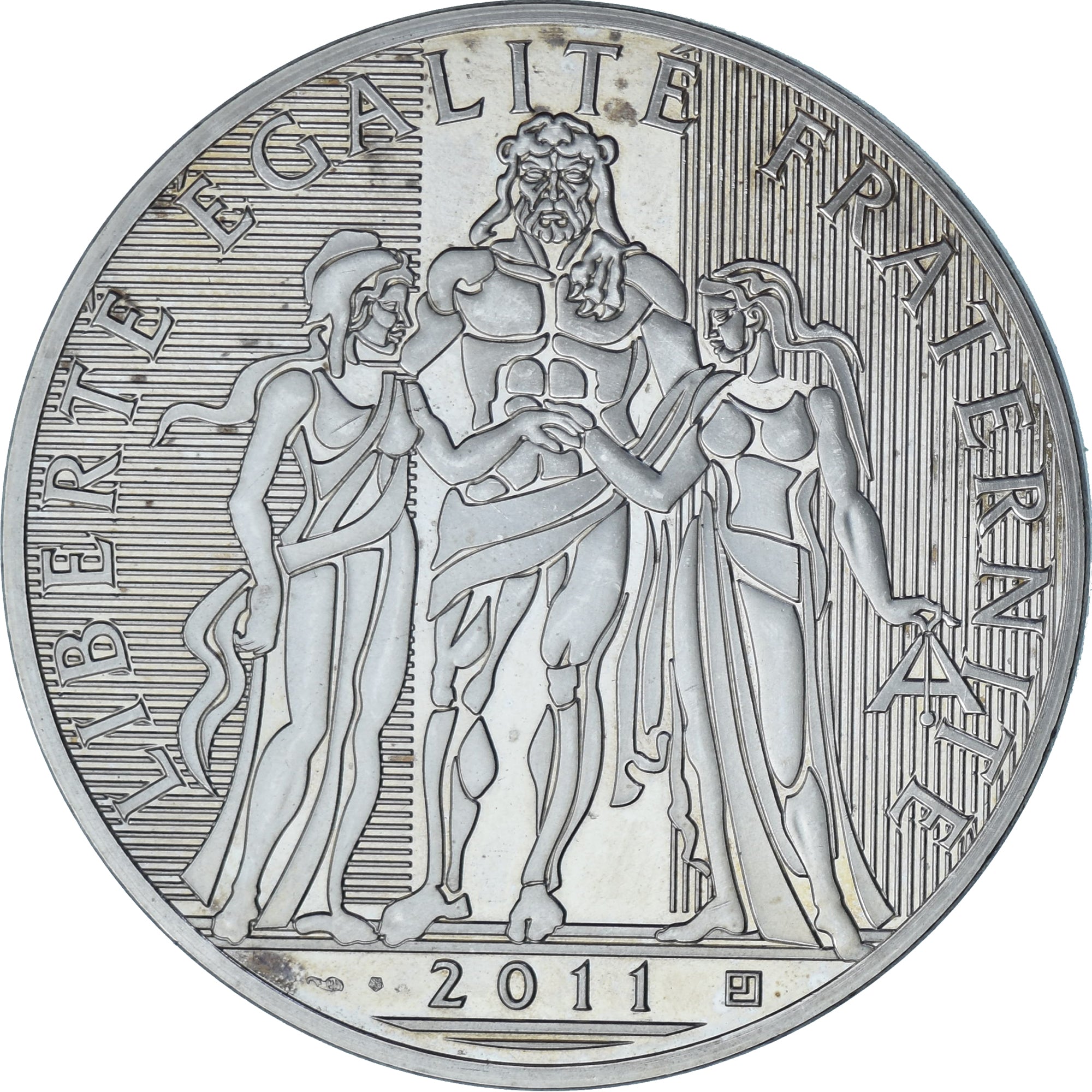 France, Hercule, 100 Euro, 2011, Paris, MS(63), Silver, KM:1724