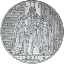 France, Hercule, 100 Euro, 2011, Paris, MS(63), Silver, KM:1724
