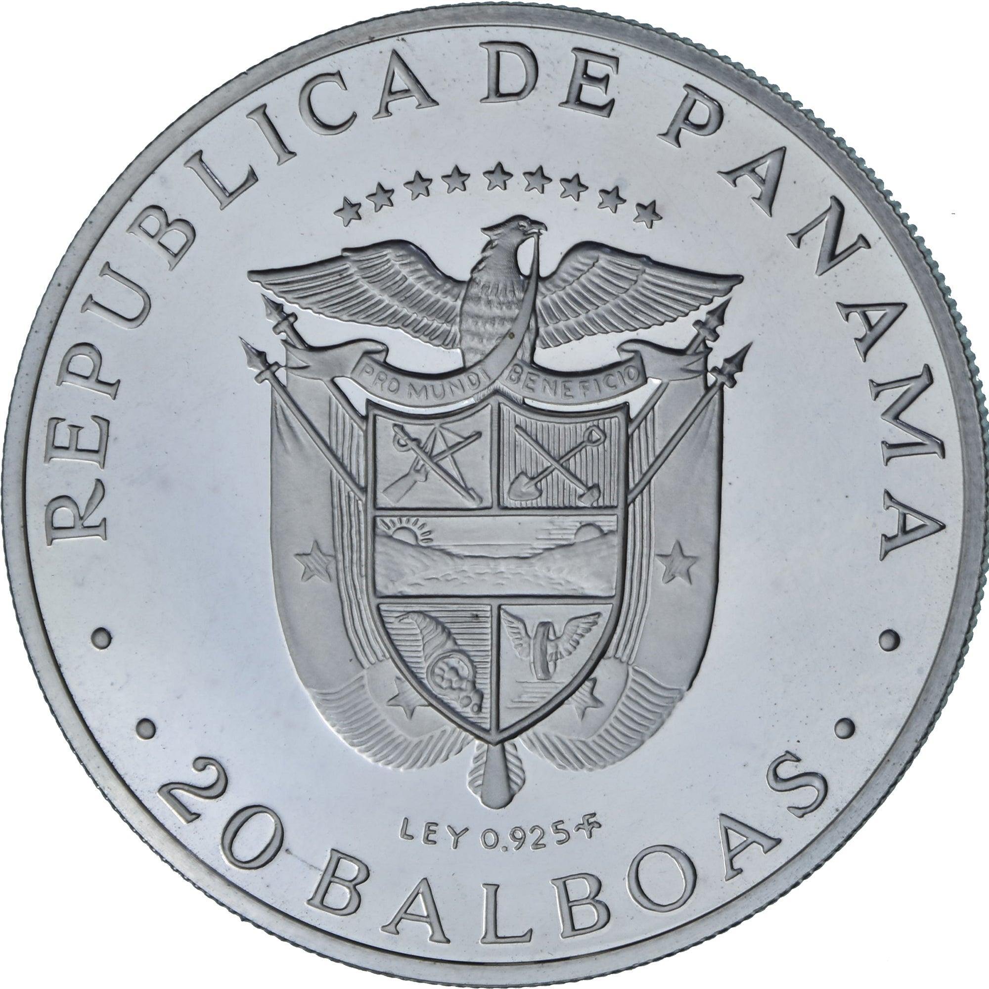 Panama, 20 Balboas, Simon Bolivar, 1974, Franklin Mint, Argent, FDC, KM:31