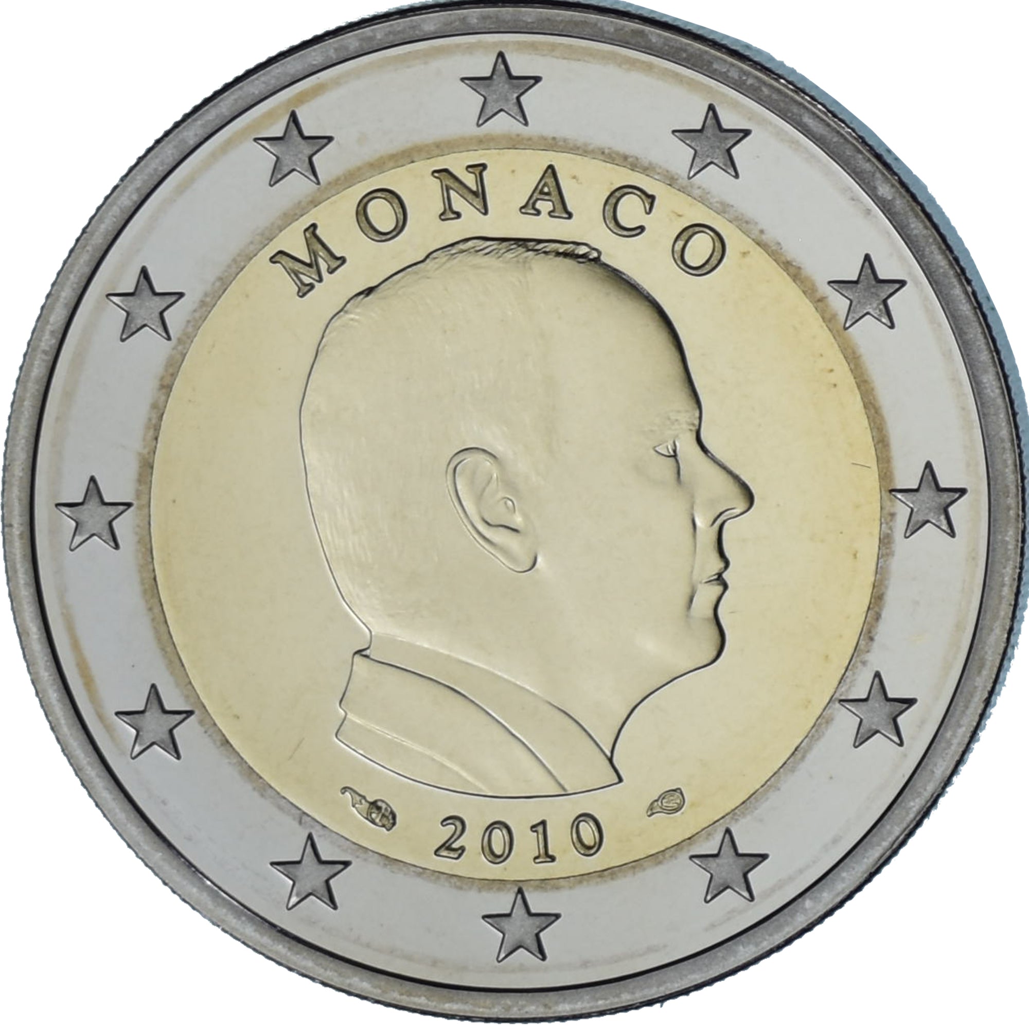 Monaco, Albert II, 2 Euro, 2010, Paris, STGL, Bi-Metallic