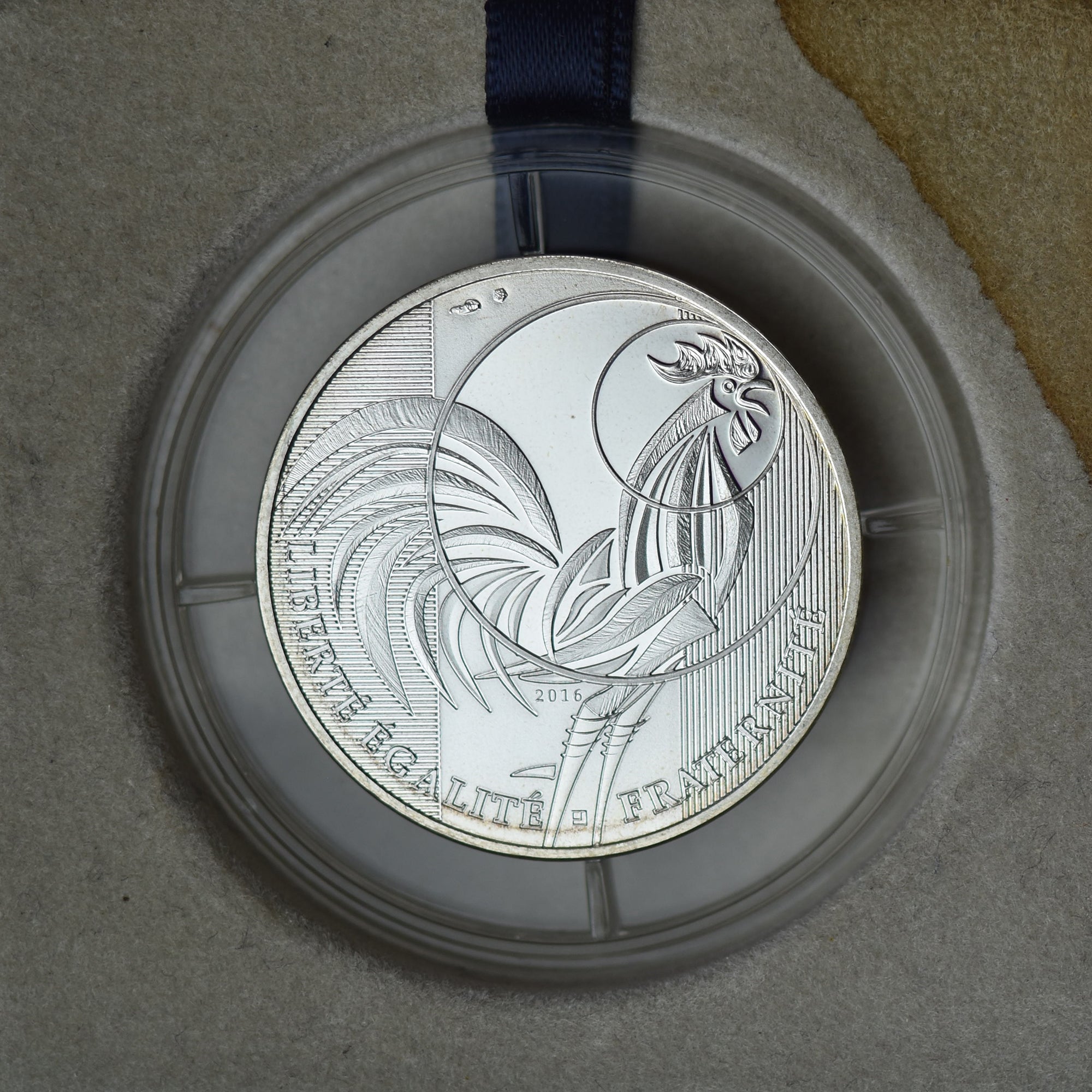 France, 10 Euro, Coq, 2016, Monnaie de Paris, Proof / BE, MS(65-70), Silver