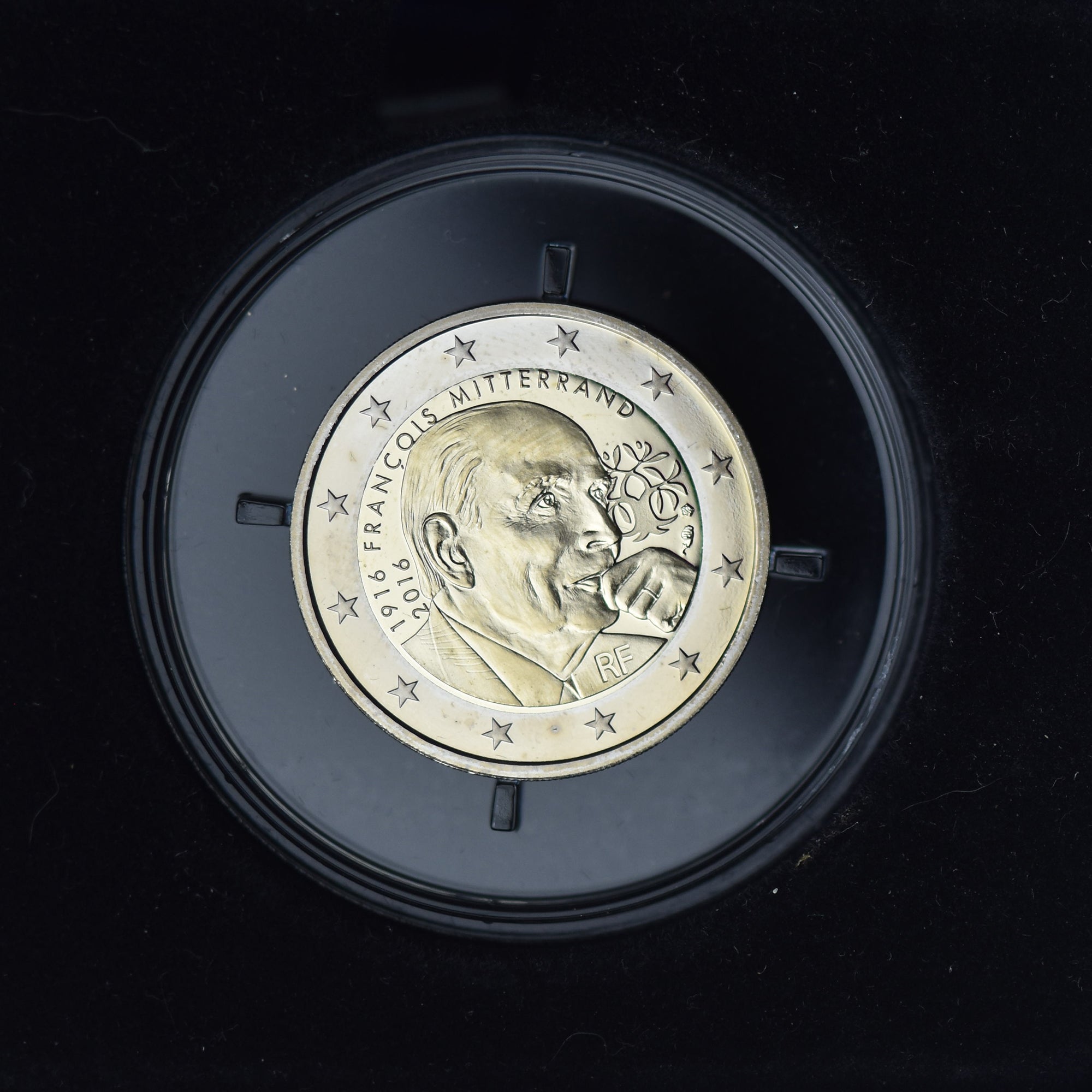 France, 2 Euro, François Mitterrand, 2016, Monnaie de Paris, Proof / BE