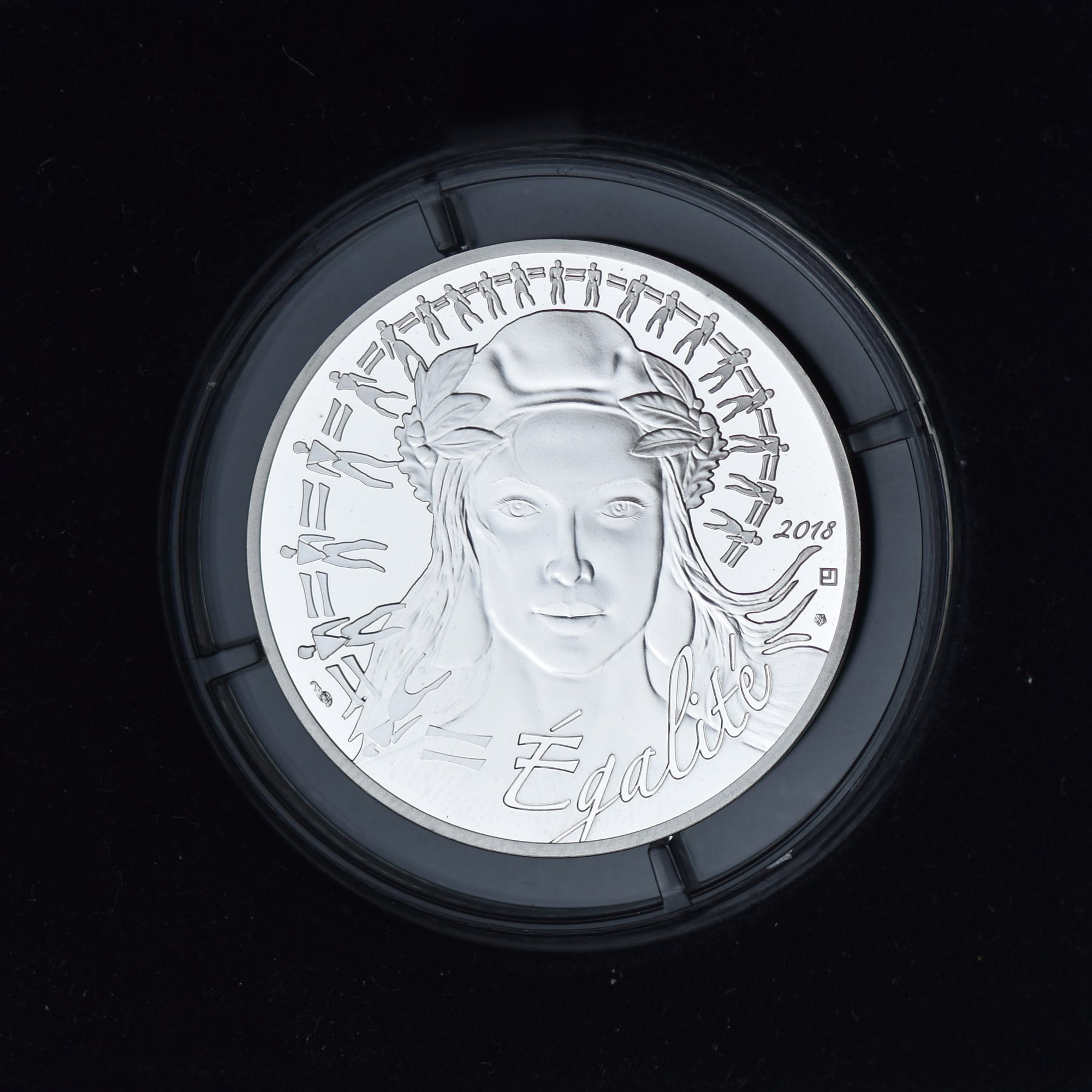France, 20 Euro, Marianne, Egalité, 2018, Paris, Proof / BE, MS(65-70), Silver