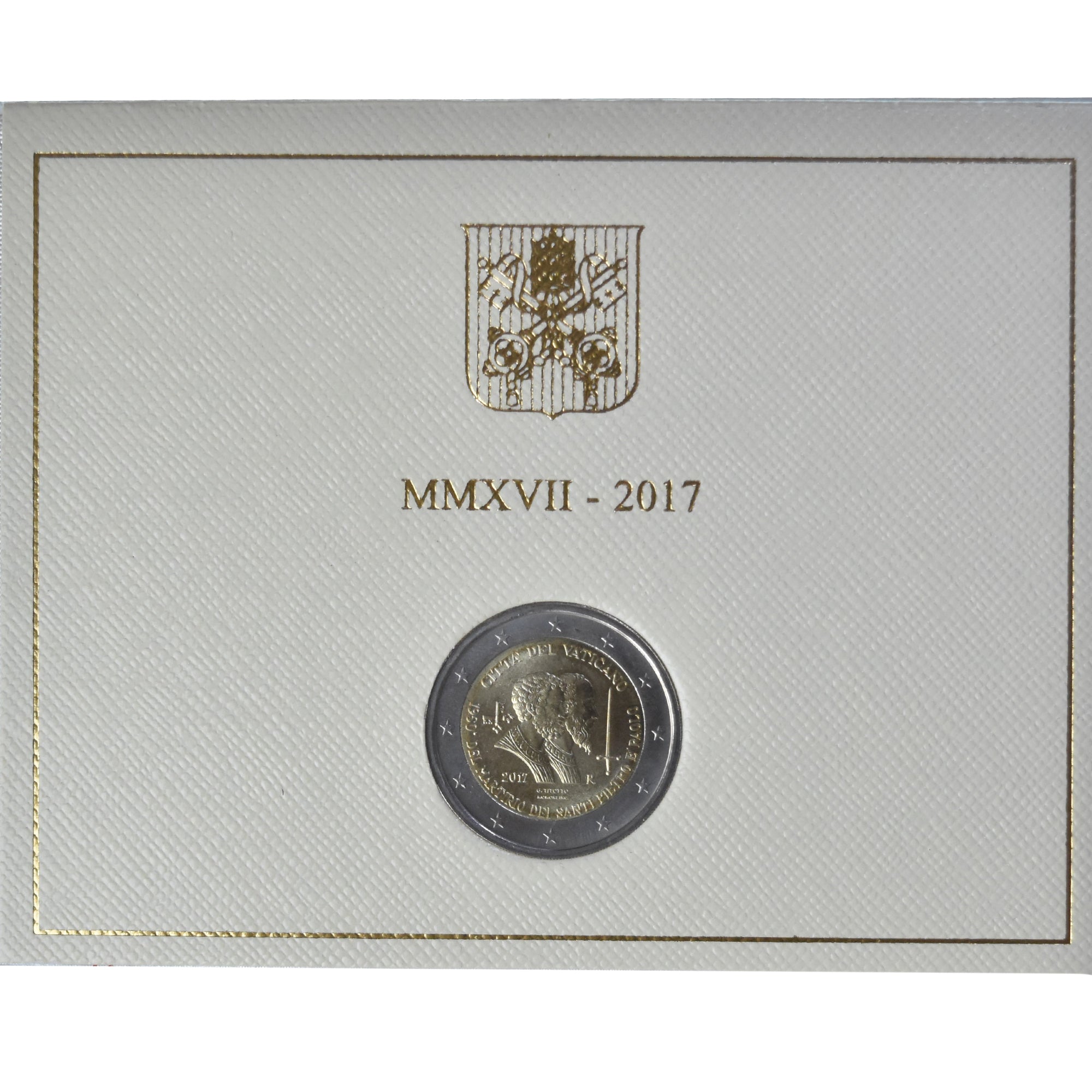 Watykan, 2 Euro, 1950ème anniversaire du martyr des Saints Pierre et Paul