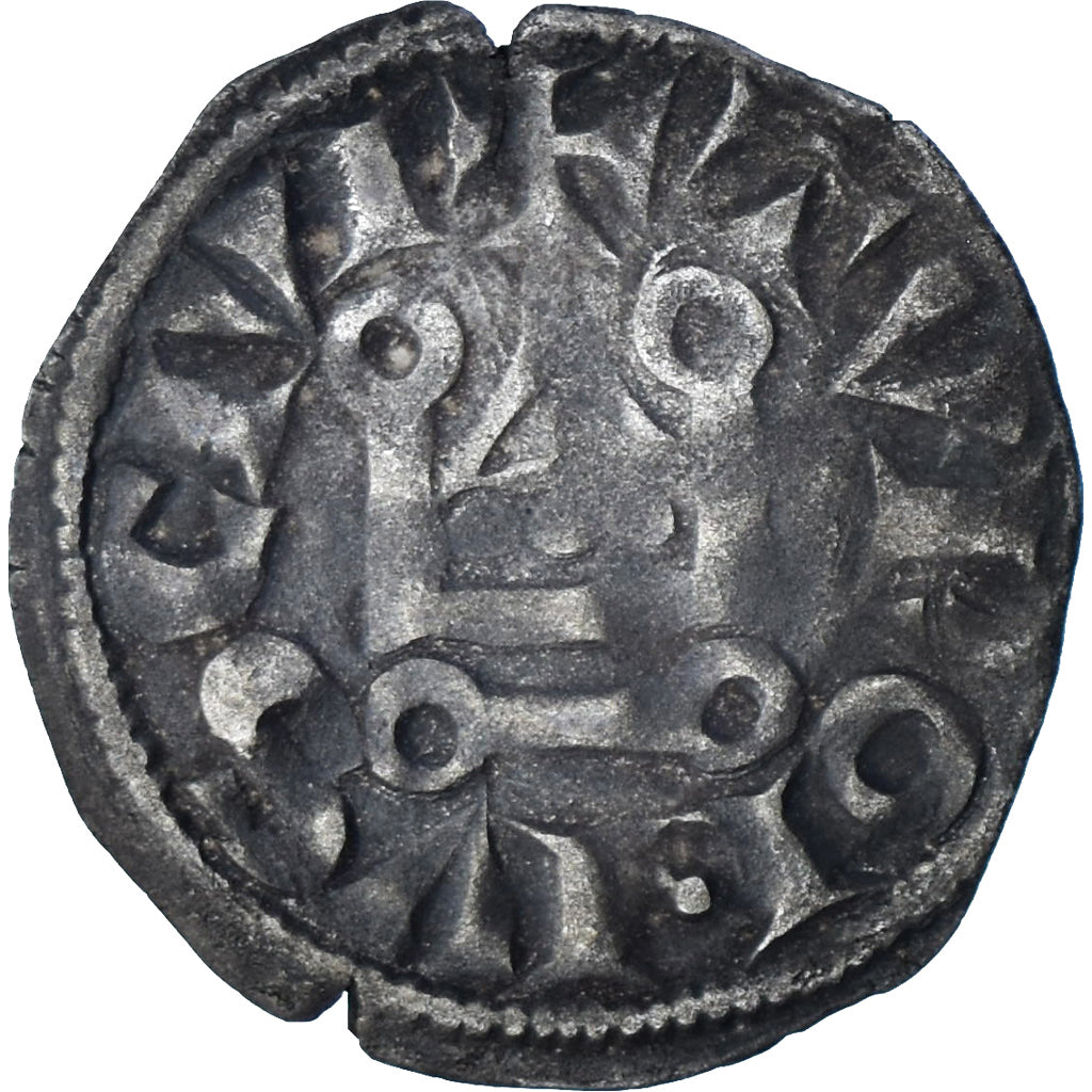 Francia, Louis VIII-IX, Denier Tournois, 1223-1244, Biglione, BB, Duplessy:188