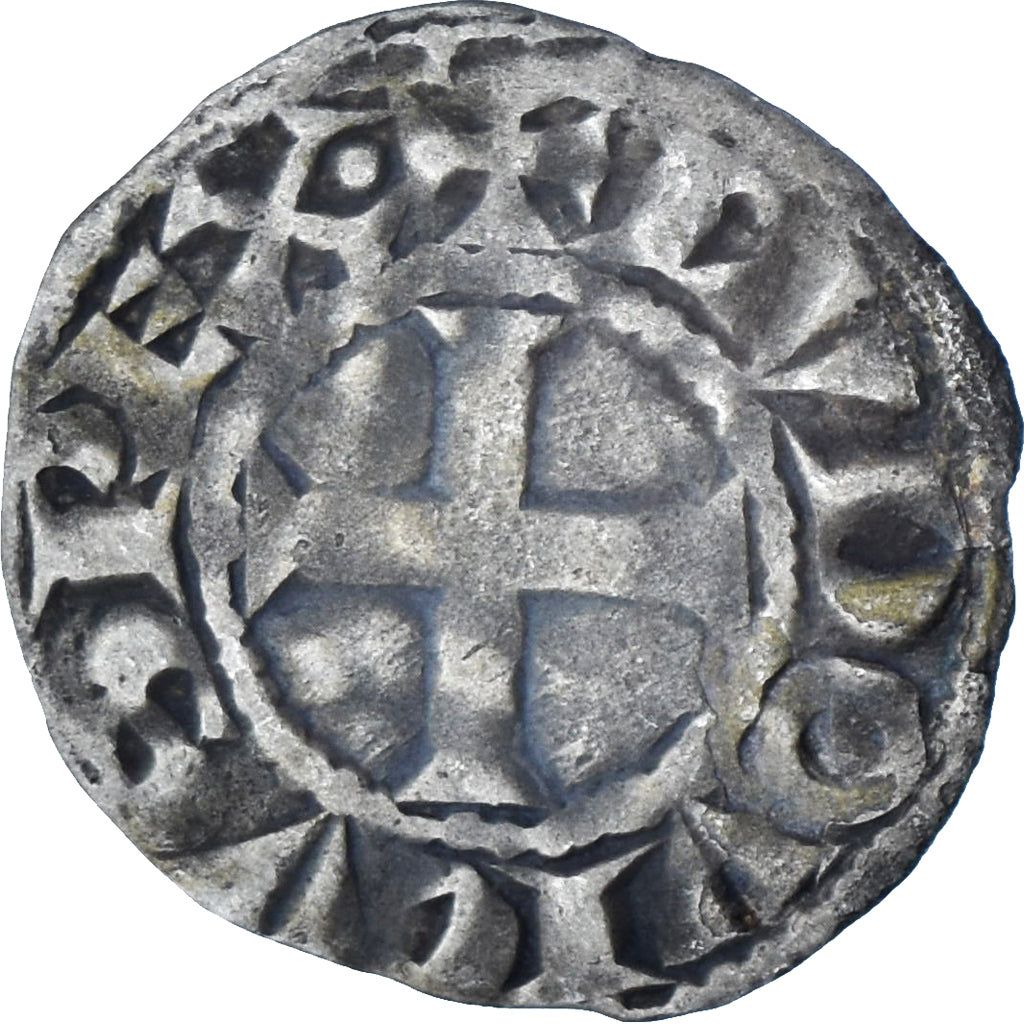 Francia, Louis VIII-IX, Denier Tournois, 1223-1244, Vellón, MBC, Duplessy:188