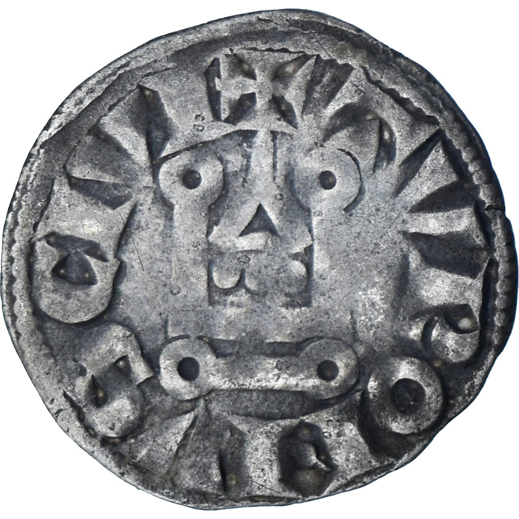 Francia, Louis VIII-IX, Denier Tournois, 1223-1244, Vellón, MBC, Duplessy:188