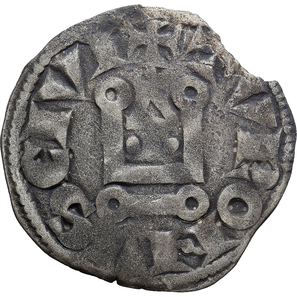 France, Louis VIII-IX, Denier Tournois, 1223-1244, Billon, VF(30-35)