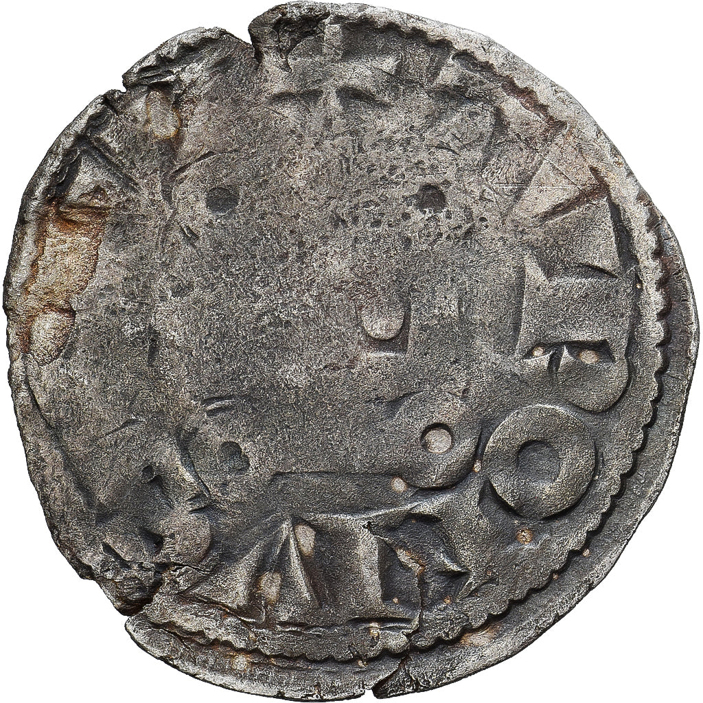 France, Louis VIII-IX, Denier Tournois, 1223-1244, Billon, VF(20-25)