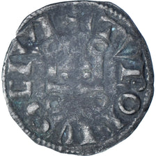 Francja, Louis VIII-IX, Denier Tournois, 1223-1244, Bilon, VF(20-25)