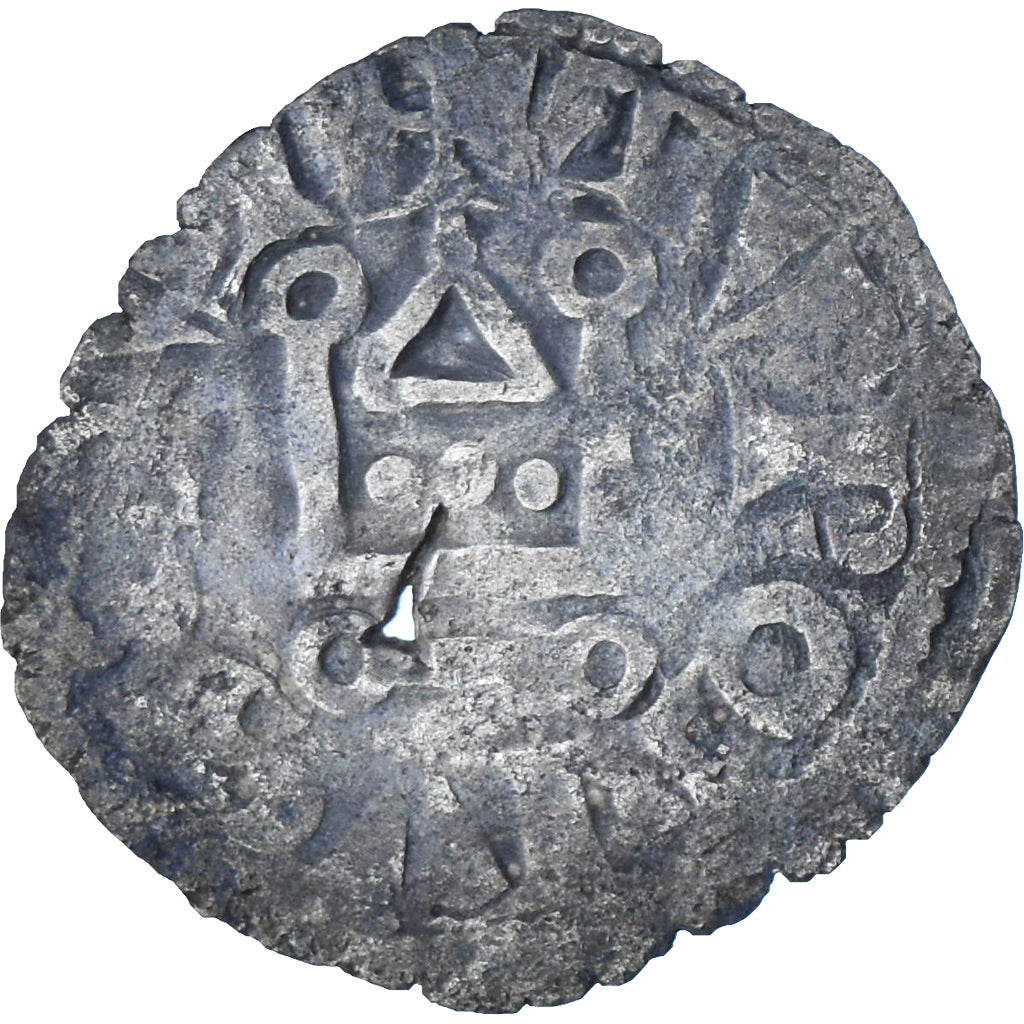 Francia, Louis VIII-IX, Denier Tournois, 1223-1244, Biglione, MB, Duplessy:188