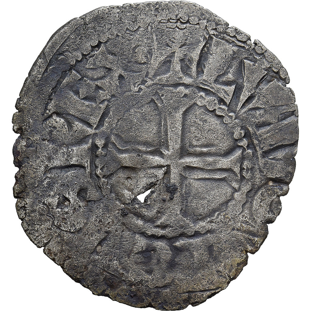 Francia, Louis VIII-IX, Denier Tournois, 1223-1244, Biglione, MB, Duplessy:188