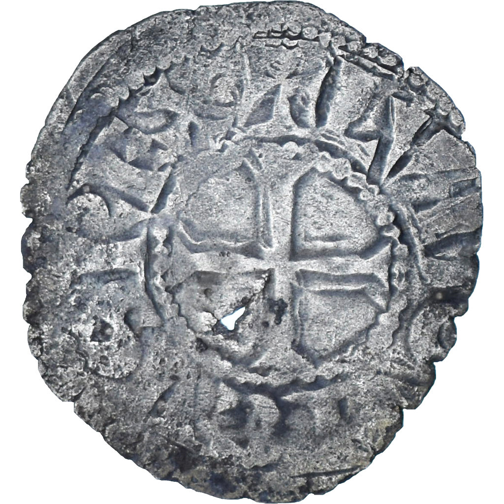 Francia, Louis VIII-IX, Denier Tournois, 1223-1244, Biglione, MB, Duplessy:188