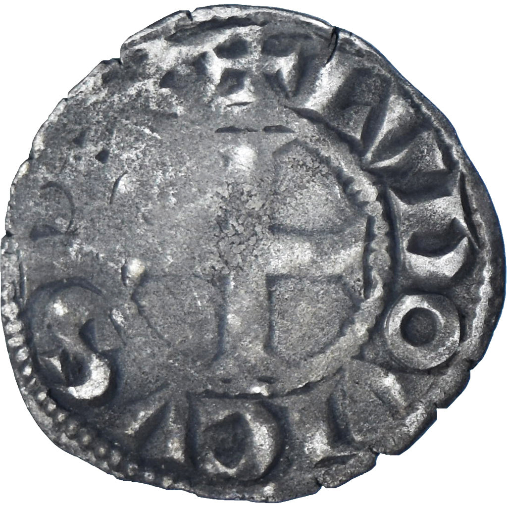 Francia, Louis VIII-IX, Denier Tournois, 1223-1244, Vellón, BC+, Duplessy:188