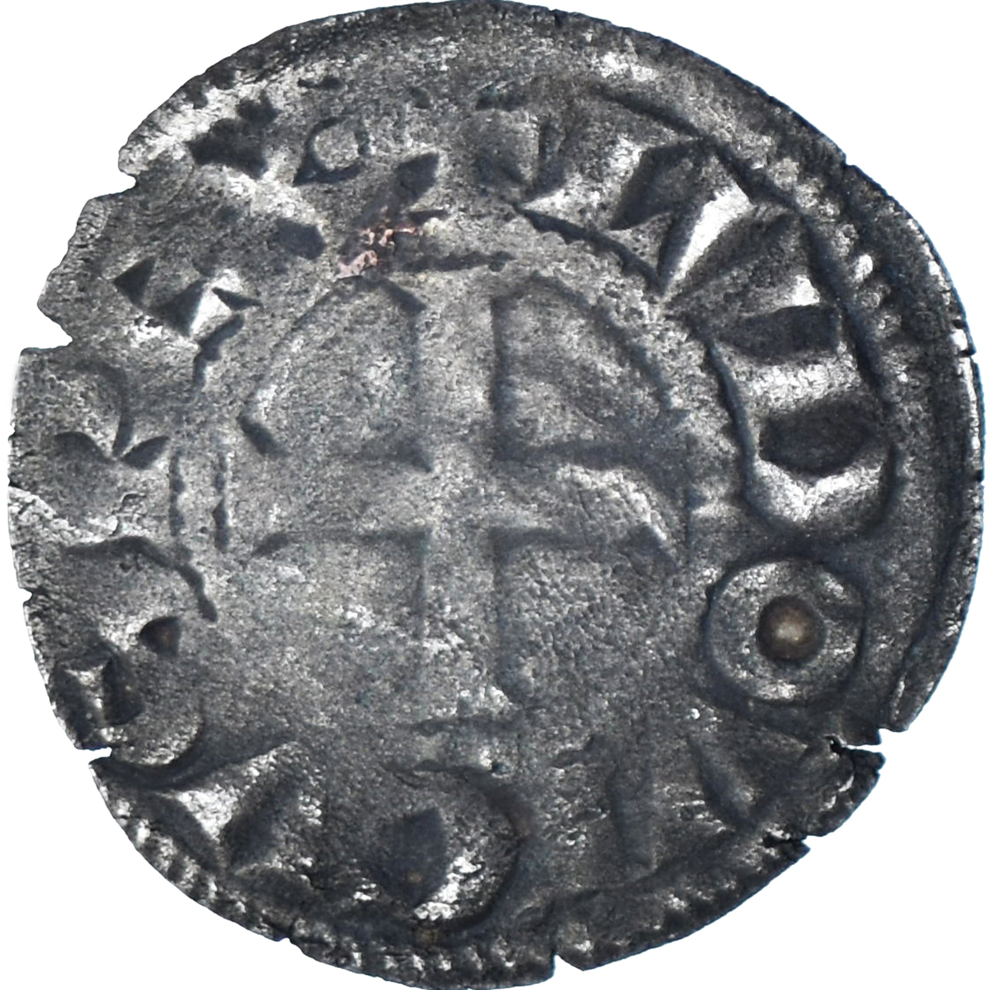Francia, Louis VIII-IX, Denier Tournois, 1223-1244, Biglione, MB, Duplessy:188