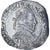 Frankrijk, Henri III, 1/2 Franc au col plat, 1589, Bordeaux, Zilver, ZF+