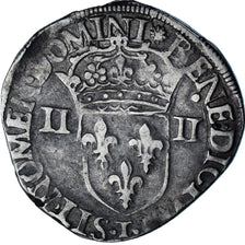 Francia, Henri III, 1/4 Ecu, 1583, Nantes, Argento, MB+, Gadoury:494