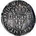 Francia, Henri III, 1/4 Ecu, 1586, Nantes, Argento, MB+, Gadoury:494
