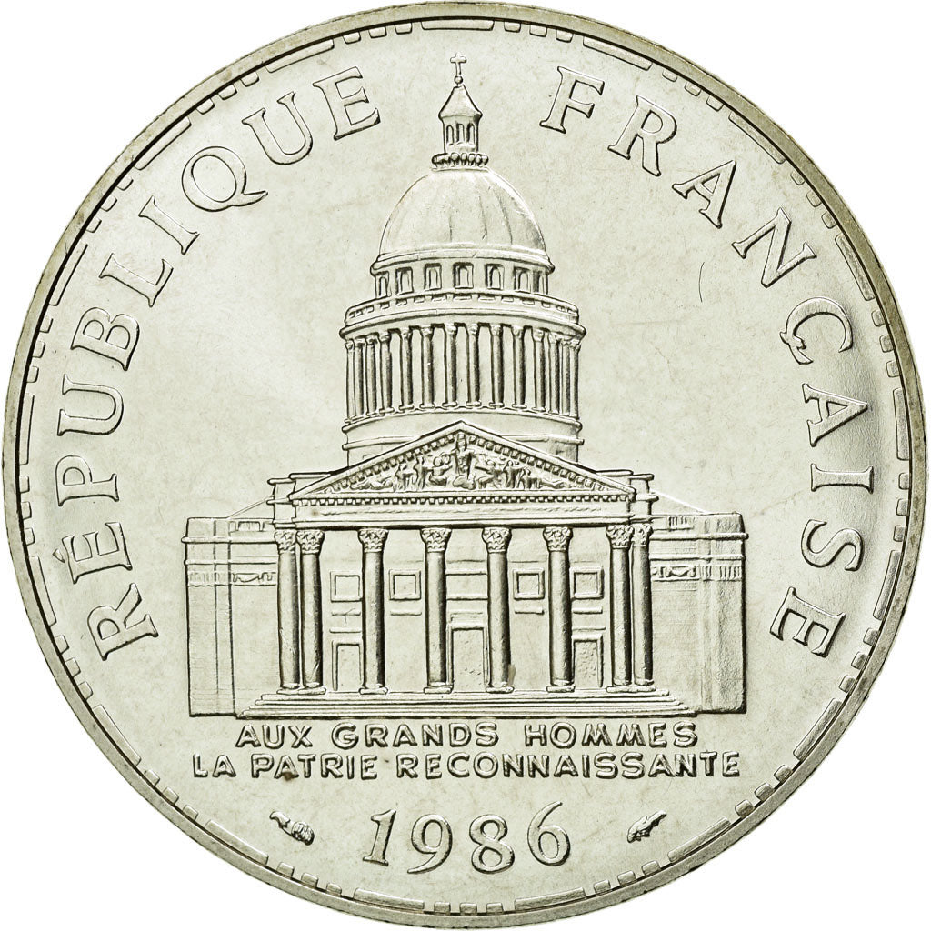 Coin, France, Panthéon, 100 Francs, 1986, Paris, MS(65-70), Silver, Gadoury:898