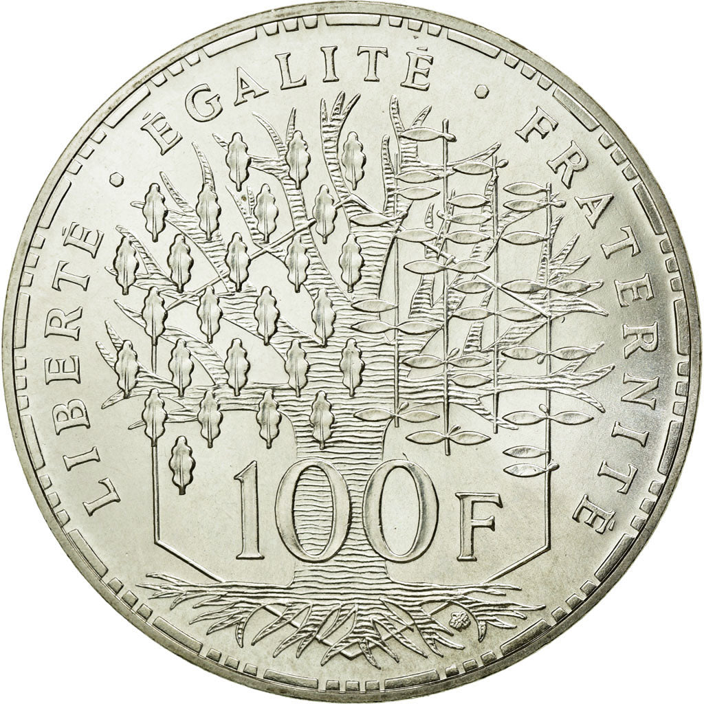 Coin, France, Panthéon, 100 Francs, 1986, Paris, MS(65-70), Silver, Gadoury:898
