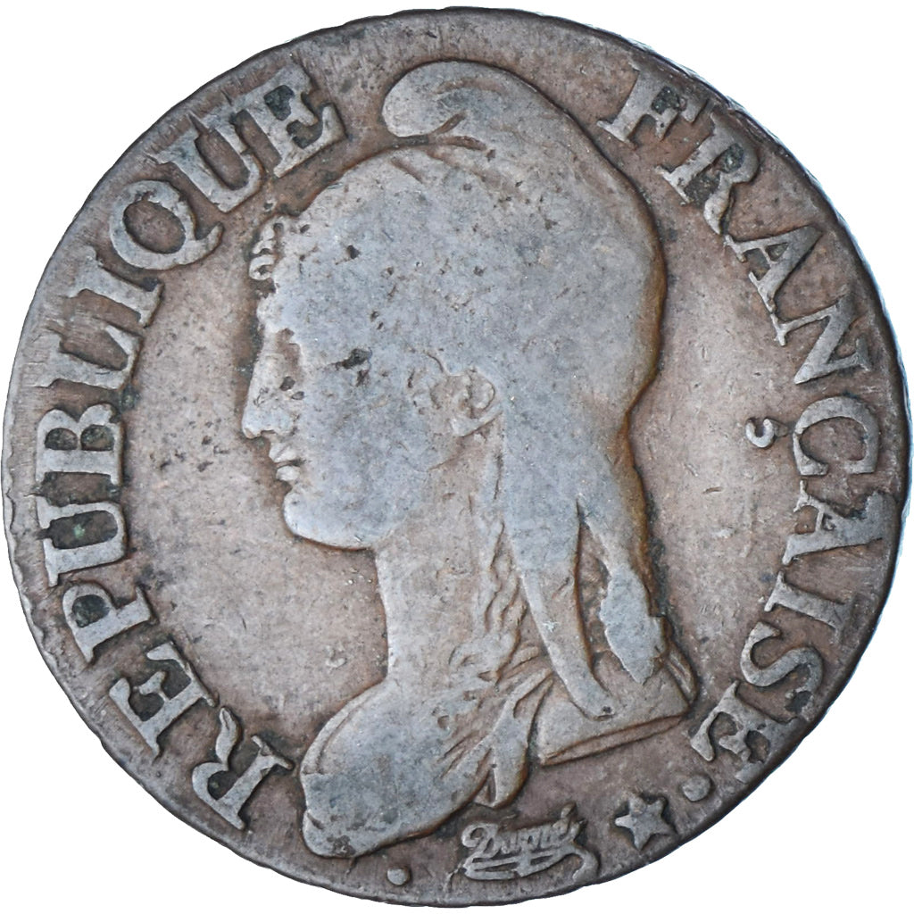 France, 5 Centimes, Dupré, AN 7, Bordeaux, Copper, VF(20-25), Gadoury:126
