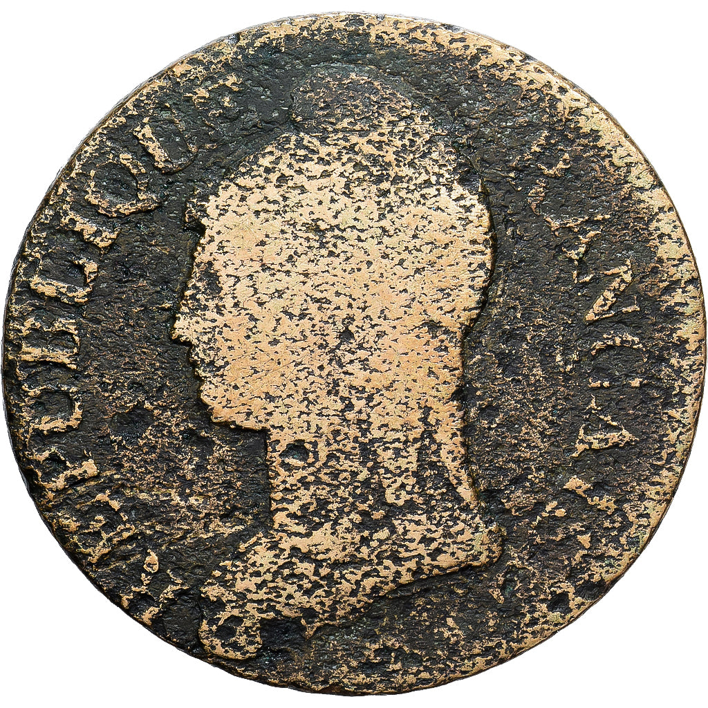 France, 5 Centimes, Dupré, Date incertaine, Atelier incertain, Bronze, B