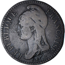 Francia, 25 Centimes, Dupré, AN 3, Paris, ESSAI, Cobre, BC, Gadoury:341a