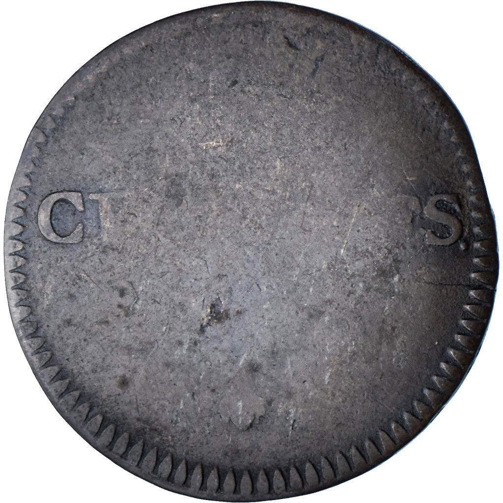 França, 25 Centimes, Dupré, AN 3, Paris, ENSAIO, Cobre, F(12-15), Gadoury:341a