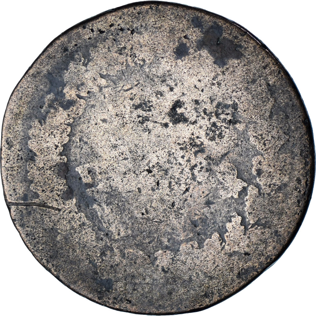 France, 1 Décime, Dupré, AN 8, Limoges, Cuivre, B, Gadoury:187a