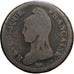 Francia, 1 Décime, Dupré, AN 5, Paris, Cobre, BC, Gadoury:187