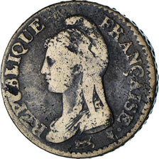 Frankreich, 1 Décime, Dupré, AN 8, Limoges, Kupfer, S, Gadoury:187a