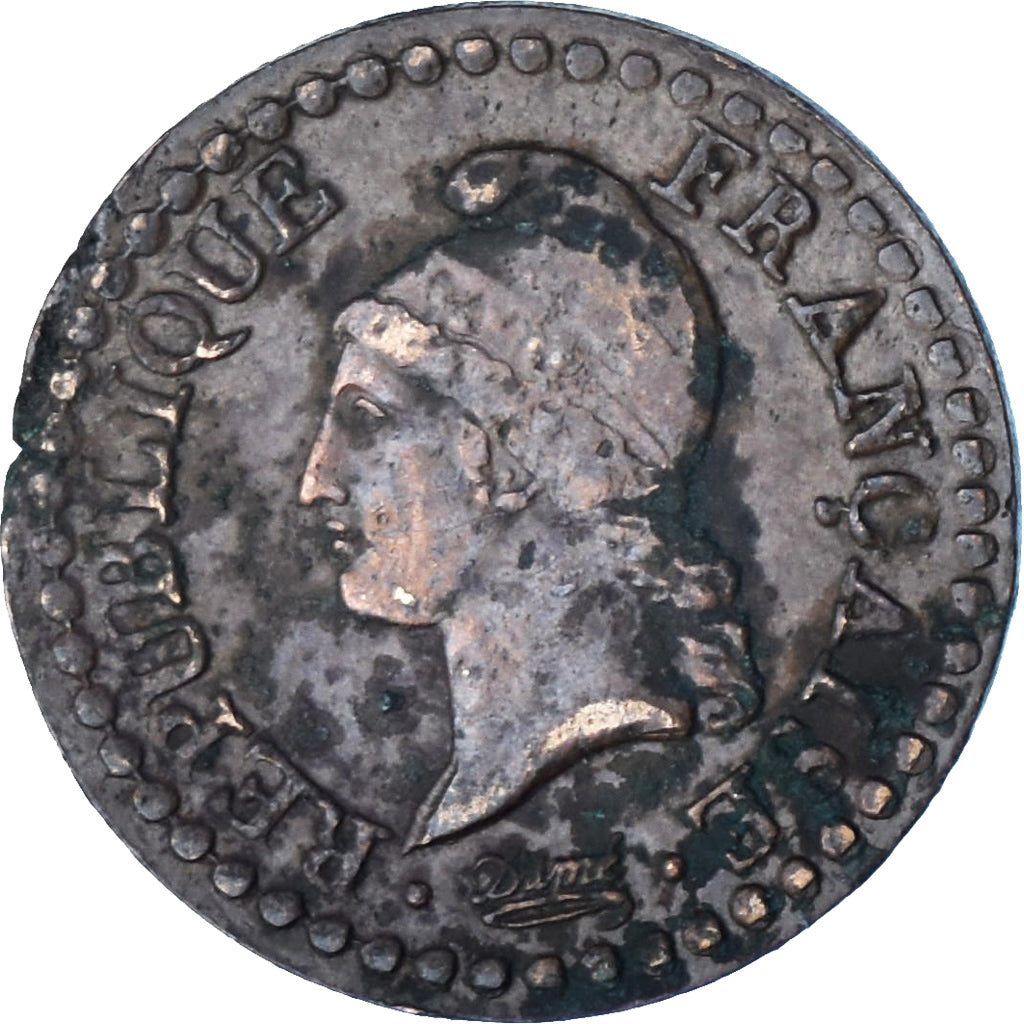 Francia, 1 Centime, Dupré, AN 6, Paris, Rame, MB+, Gadoury:76