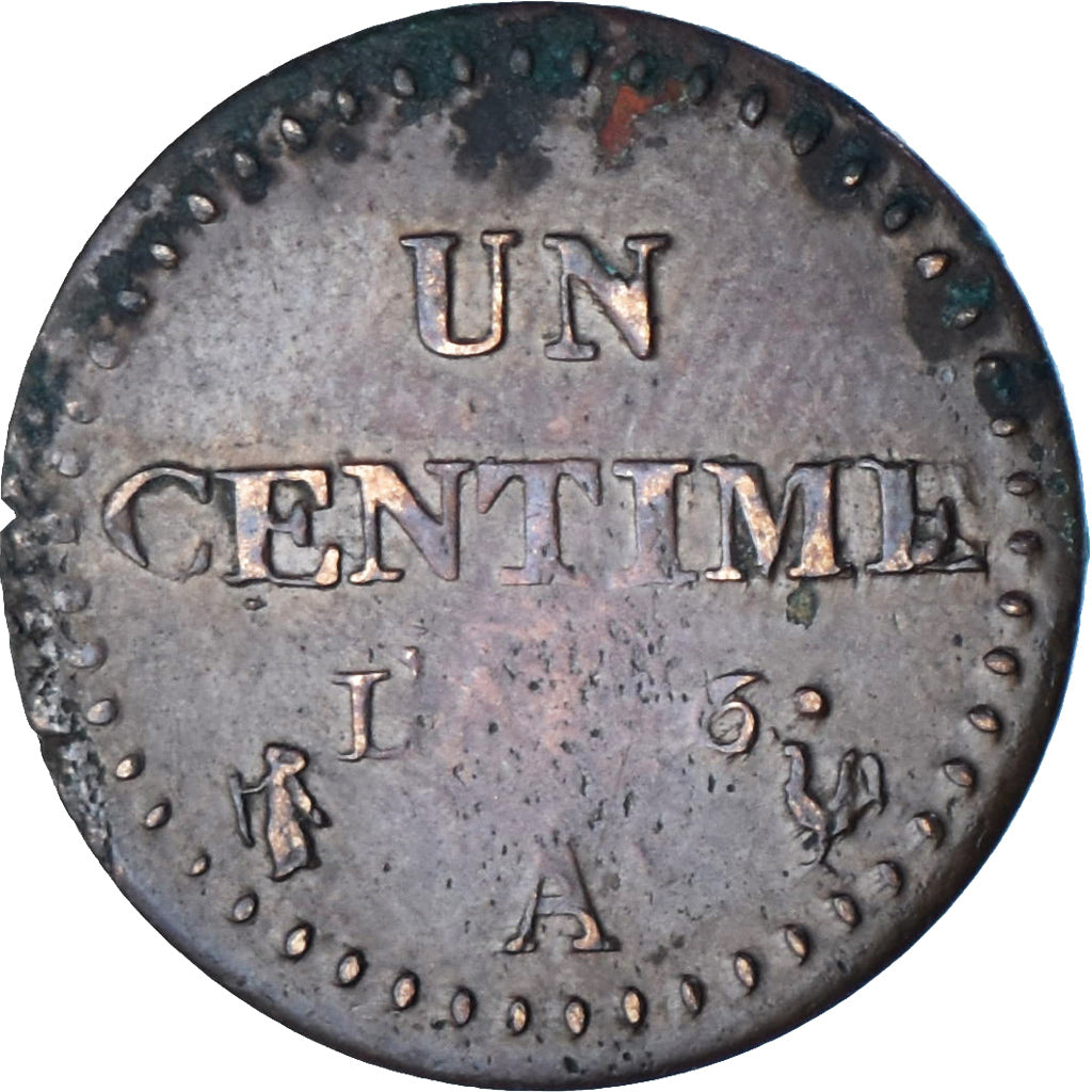 Francia, 1 Centime, Dupré, AN 6, Paris, Rame, MB+, Gadoury:76