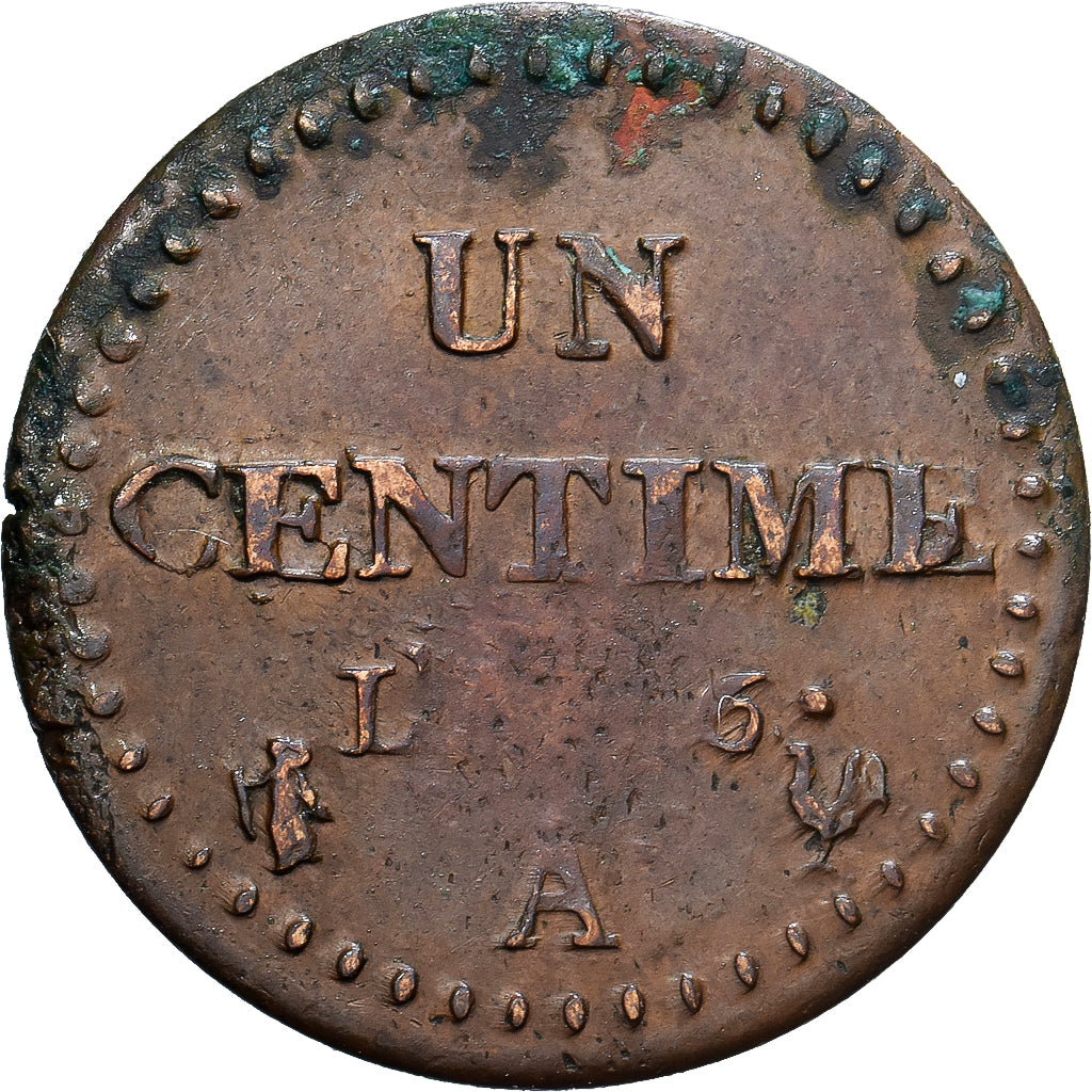 France, 1 Centime, Dupré, AN 6, Paris, Copper, VF(30-35), Gadoury:76